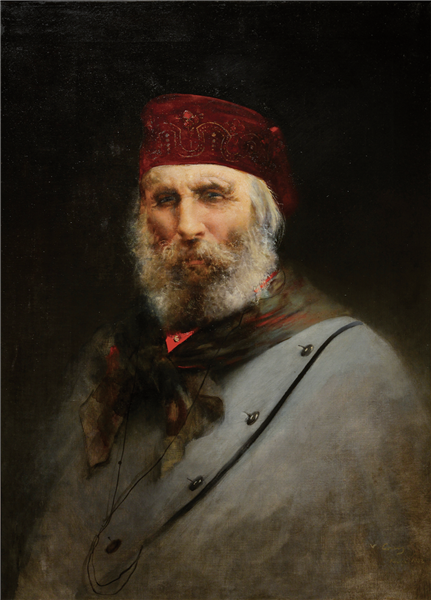Portrait of Giuseppe Garibaldi, 1882 - Витторио Маттео Коркос