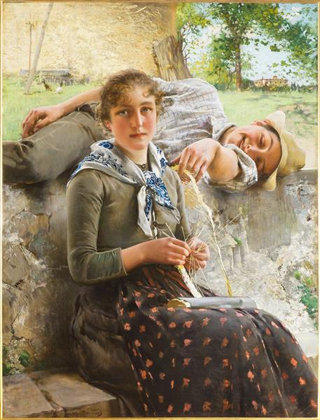 Stella and Piero, 1889 - Vittorio Matteo Corcos