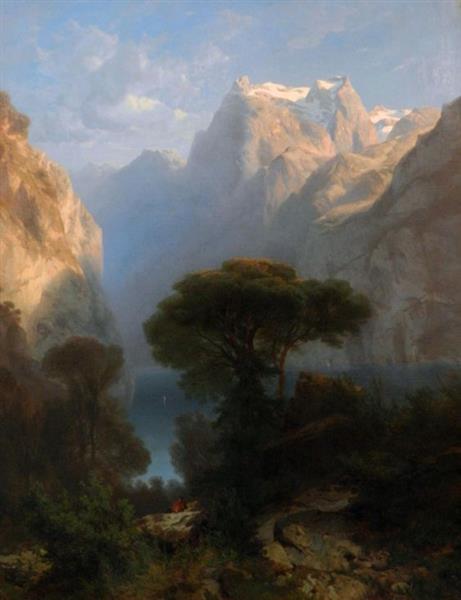 Lake Lucerne, 1853 - Alexandre Calame