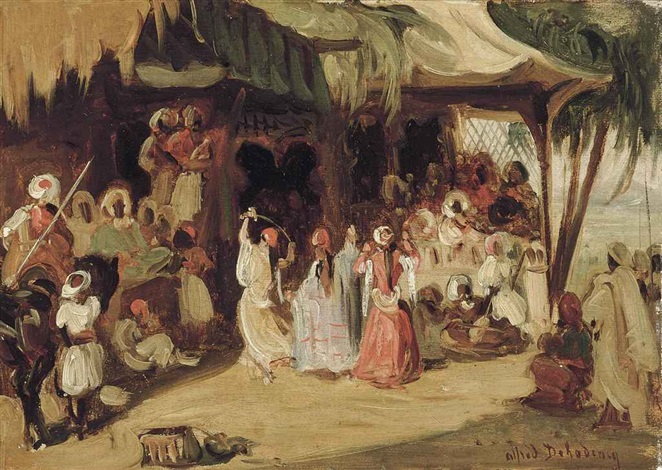 A dance for the Sultan - Alfred Dehodencq