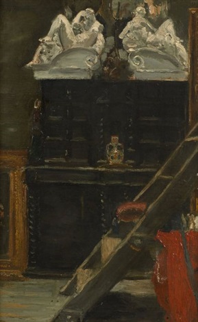 View of the artist's studio (II) - Alfred Dehodencq