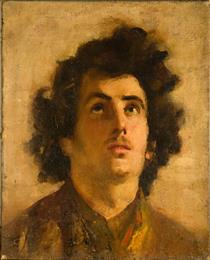 Face of inspired young man - Cesare Tallone
