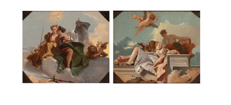 Justice and Fortitude - Giovanni Battista Tiepolo