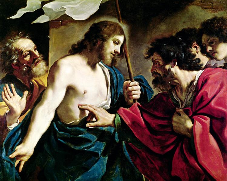 The Incredulity of Saint Thomas - Guercino