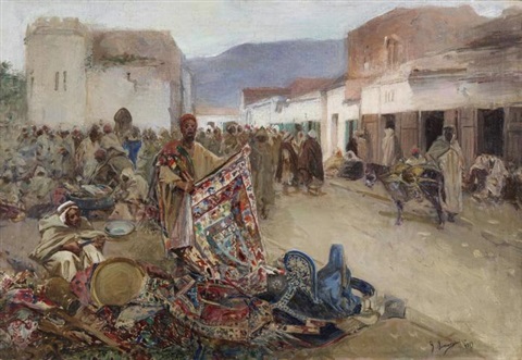 Arab market, 1899 - Gustavo Simoni