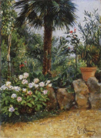 Garden in Grottaferrata, 1913 - Gustavo Simoni