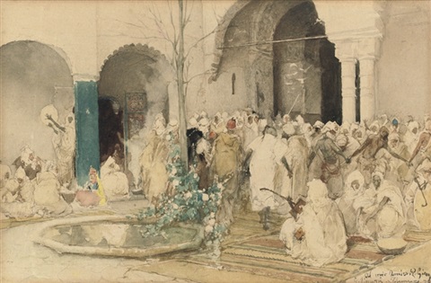 The mosque at Tlemcen, Algeria, 1876 - Gustavo Simoni