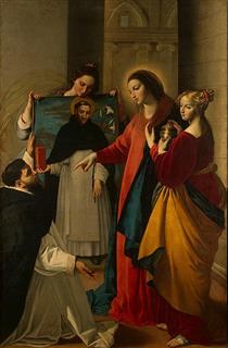 Appearance of the Virgin to a Monk of Dominican Order in Soriano - Juan Bautista Maíno