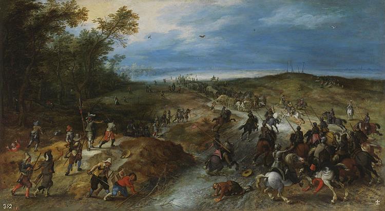 Assault on a convoy, 1620 - 1625 - Sebastiaen Vrancx