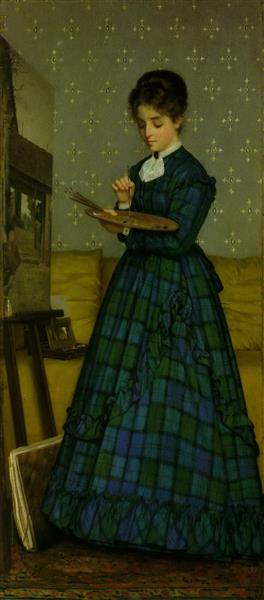 The painter, 1869 - Сильвестро Лега