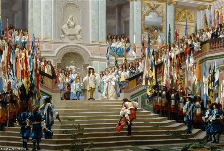 Reception of Le Grand Condé at Versailles, 1878 - 讓-里奧·傑洛姆