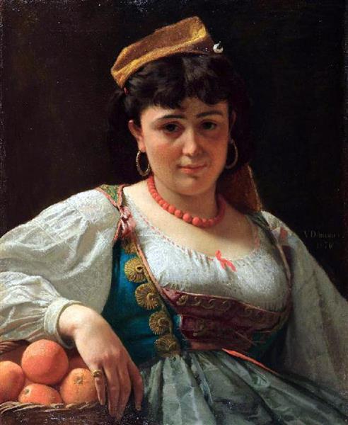 The Sicilian orange seller, 1870 - Vito d'Ancona