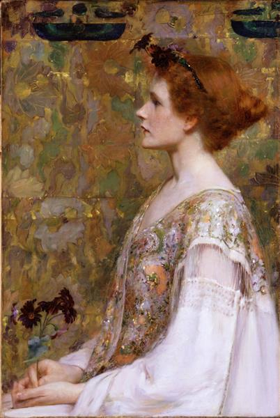 Woman with Red Hair, 1894 - Albert Herter