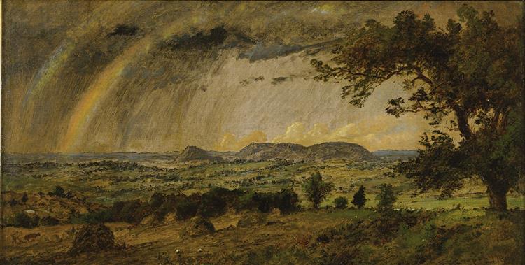 A Passing Shower over Mts. Adam and Eve, 1896 - Jasper Francis Cropsey