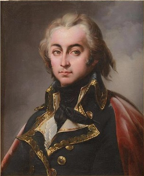 Bust portrait of Cyrus-Marie-Adélaïde de Timbrune, count of Valence, general-in-chief of the Ardennes army - Merry Joseph Blondel