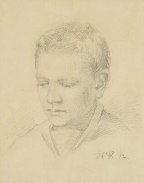 Portrait of a boy, 1872 - Peder Severin Kroyer