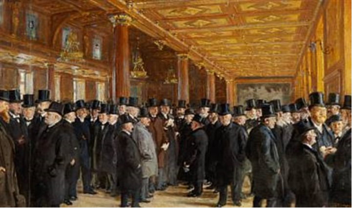 From the Copenhagen Stock Exchange, 1895 - Peder Severin Krøyer