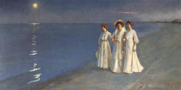 Walk on Skagen Strand, 1909 - Педер Северин Крёйер