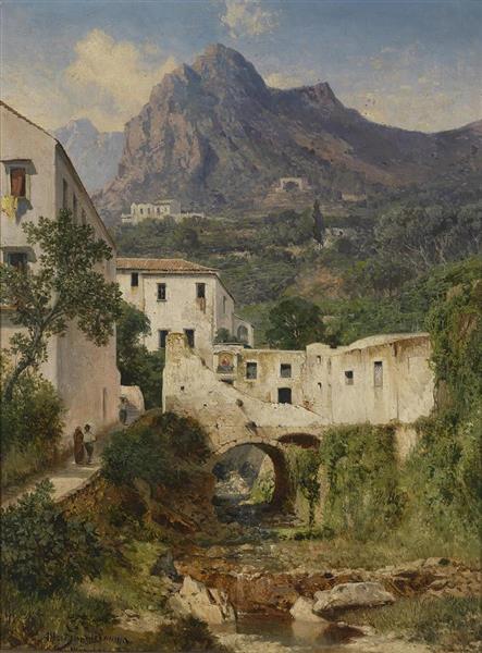 Mill Valley near Amalfi - Albert Zimmermann