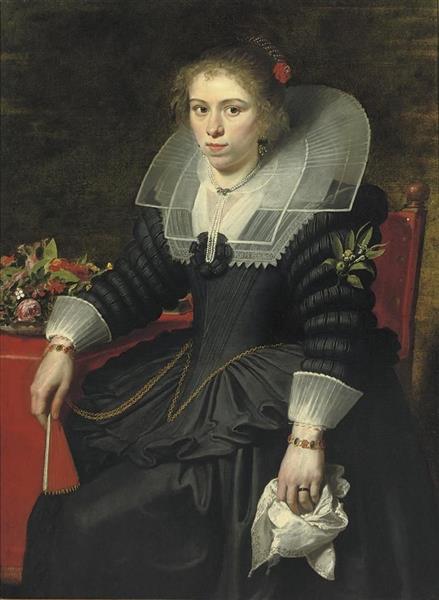 Portrait of a young lady, said to be Comtesse de Ribaucourt - Корнеліс де Вос