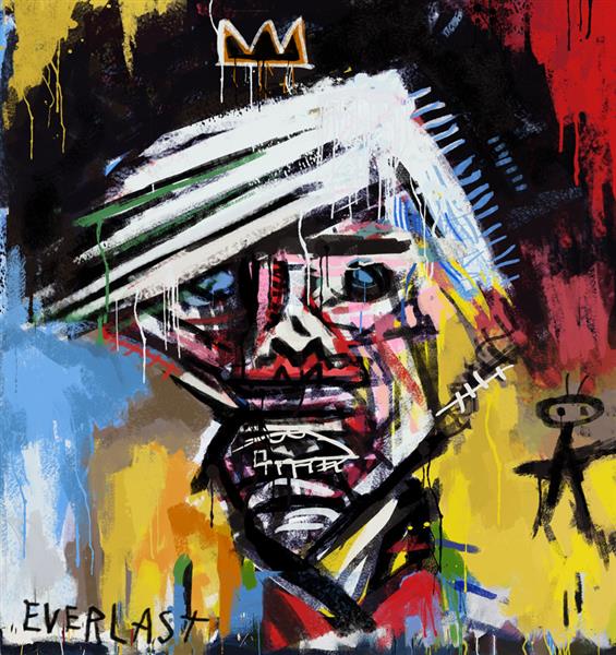 Portrait of Andy Warhol, 1982 - Jean-Michel Basquiat