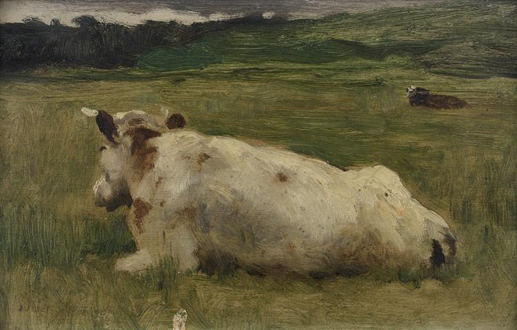 Cows Lying Down - Julien Dupré
