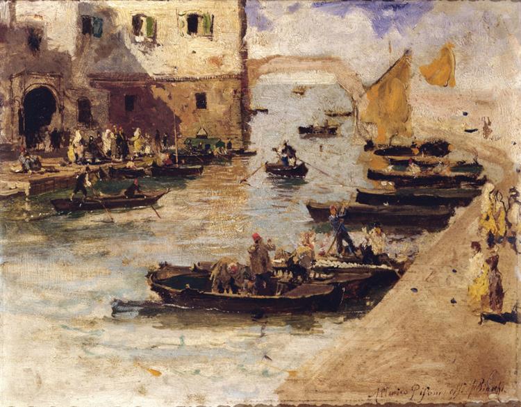 View of Chioggia, 1880 - c.1885 - Mosè Bianchi