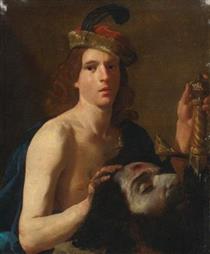 David with the Head of Goliath - Nicolas Tournier