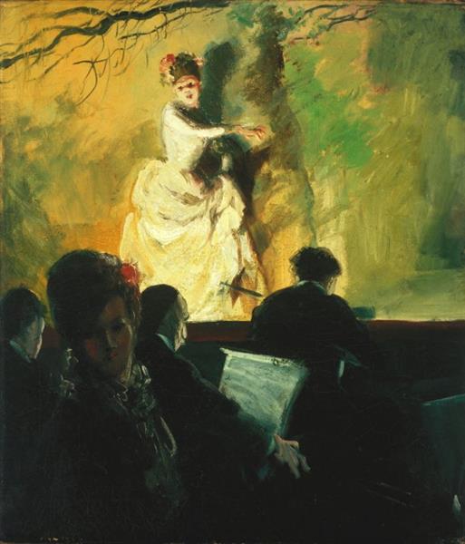 Outdoor Stage, France, 1905 - Эверетт Шинн