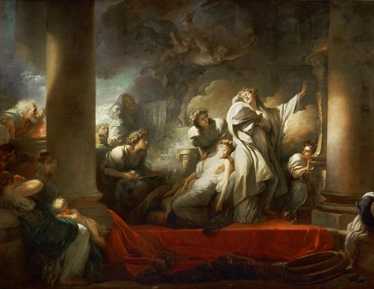 Coresus at Callirhoe, 1765 - Jean-Honore Fragonard