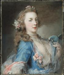 A Young Lady with a Parrot - Розальба Карр'єра
