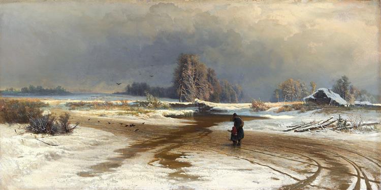 The Thaw, 1871 - Fyodor Vasilyev
