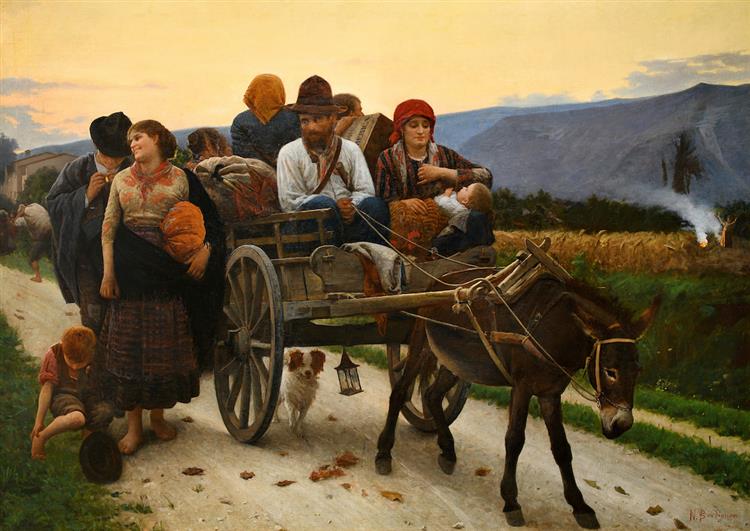 To America [Emigrants], 1887 - Noè Bordignon