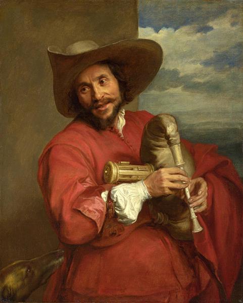 Portrait of Francois Langlois - Anton van Dyck
