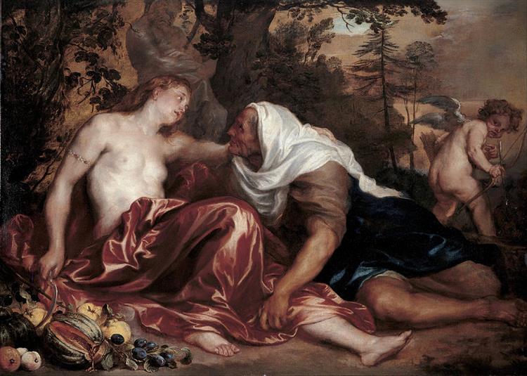 Vertumnus and Pomona - Anton van Dyck