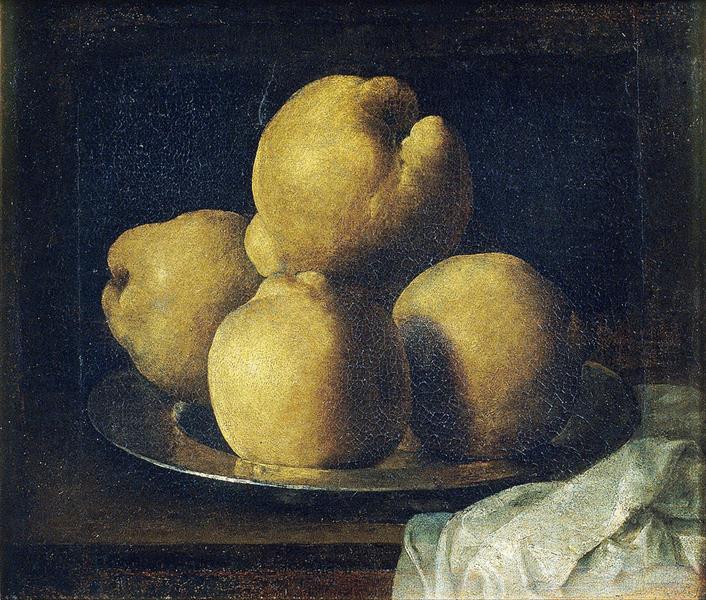 Натюрморт с блюдом айвы, 1633 - 1664 - Франсиско де Сурбаран