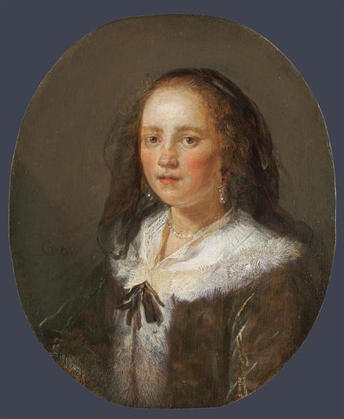 Portrait of a Young Woman - Герард Доу