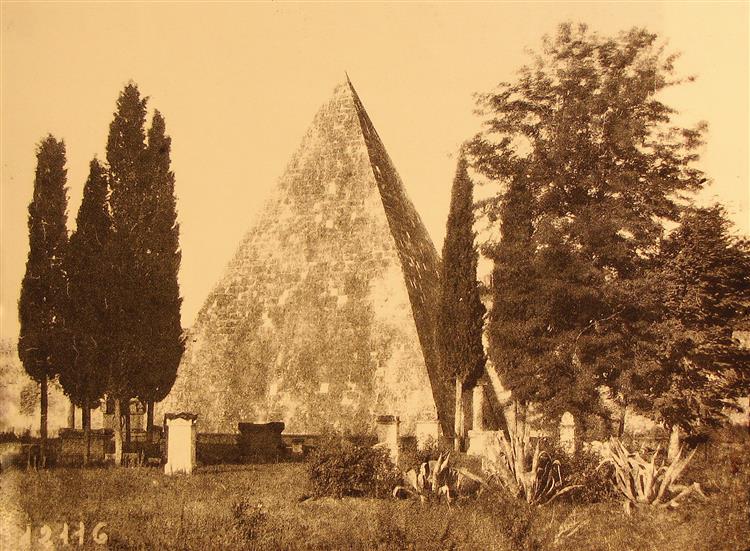 Protestant Cemetery, Rome, 1852 - Giacomo Caneva