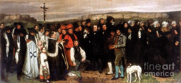 A Burial at Ornans, 1849 - 1850 - Gustave Courbet