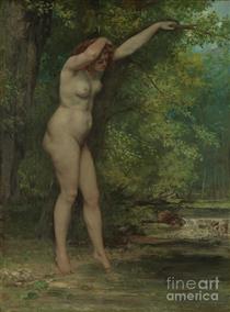 La Jeune Baigneuse - Gustave Courbet