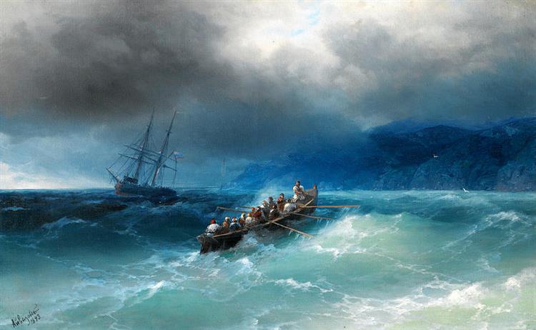 Storm over the Black Sea - Иван Айвазовский