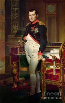 napoleon on his imperial throne
