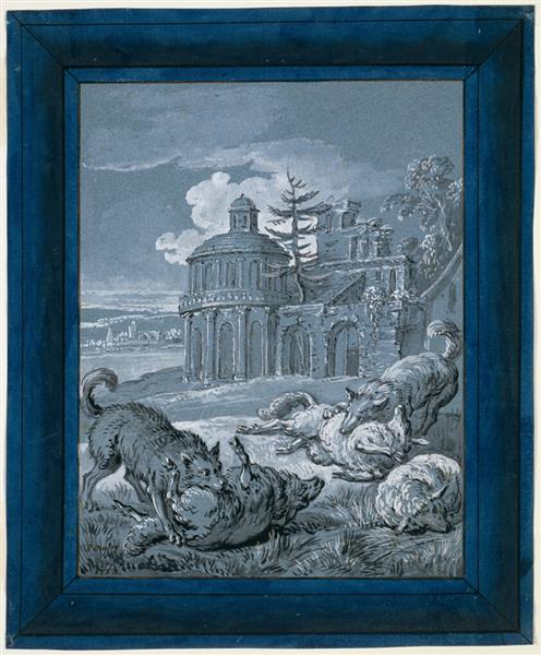 Wolves Attacking Sheep - Jean-Baptiste Oudry