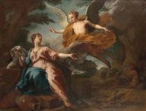 Hagar and the angel - Jean II Restout