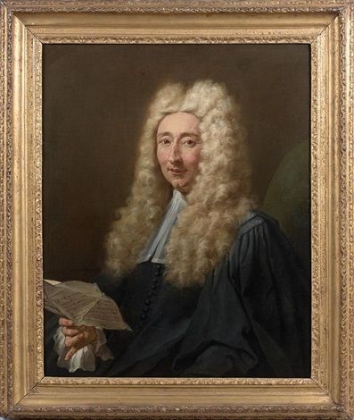 Portrait of a gentleman with a letter - Jean II Restout