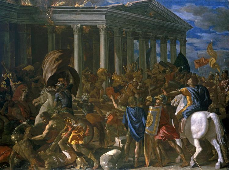 The Destruction and Sack of the Temple of Jerusalem - Ніколя Пуссен
