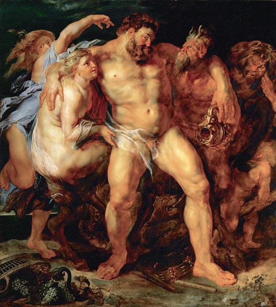 The Drunken Hercules, c.1611 - 魯本斯