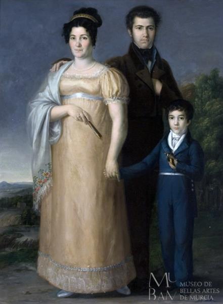 Portrait of the Family Benítez Bragaña - Rafael Tegeo