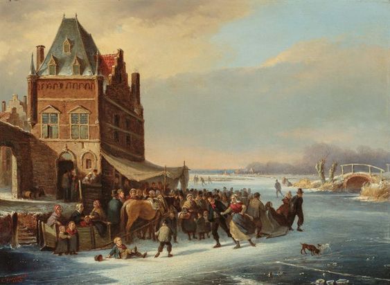 Winter in Holland - Cornelis Kimmel