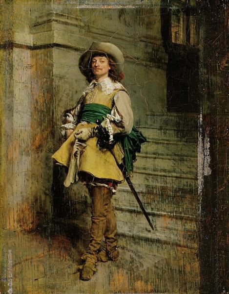 A Cavalier. Time of Louis III - Jean-Louis-Ernest Meissonier